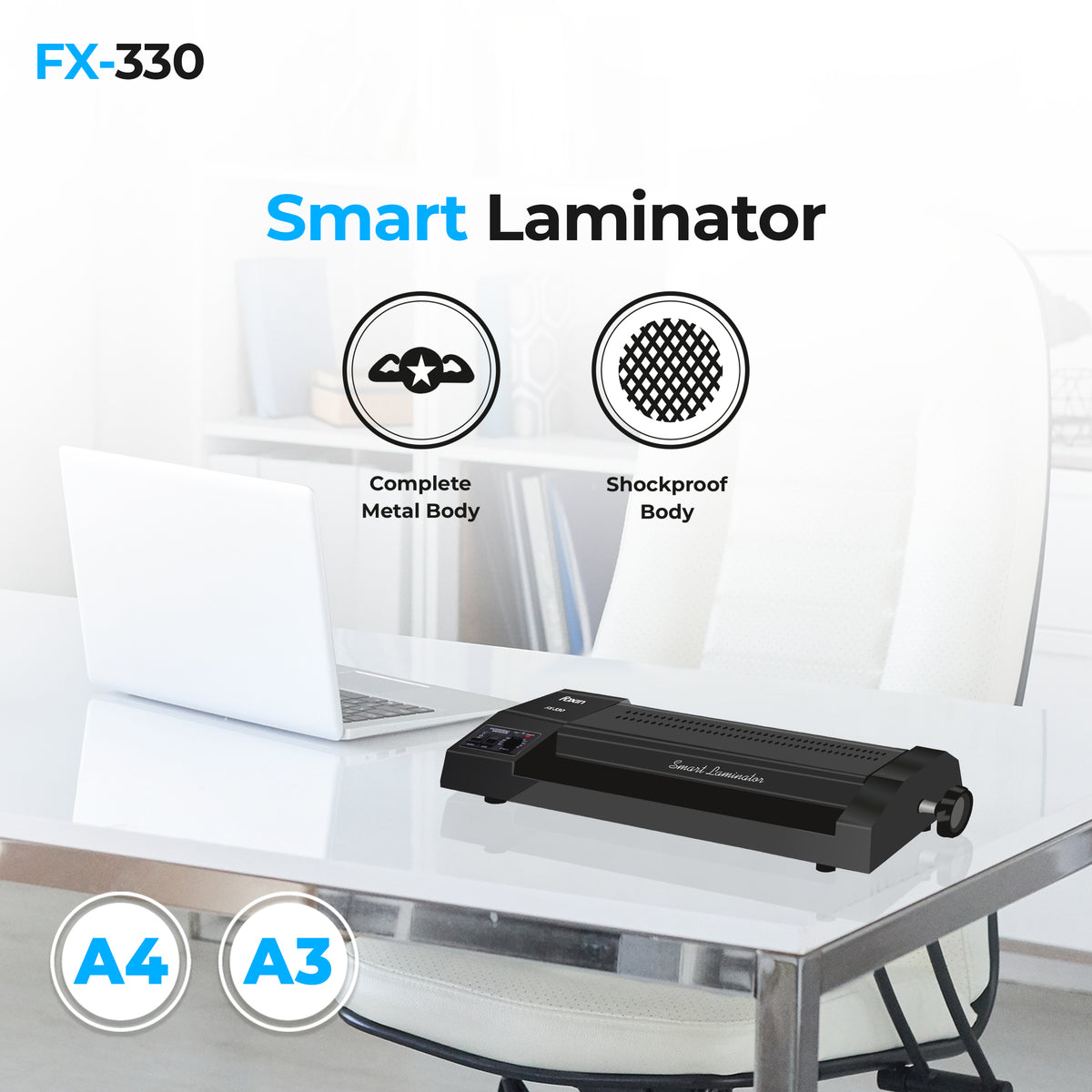 FX-330 Smart Laminator Metal Body