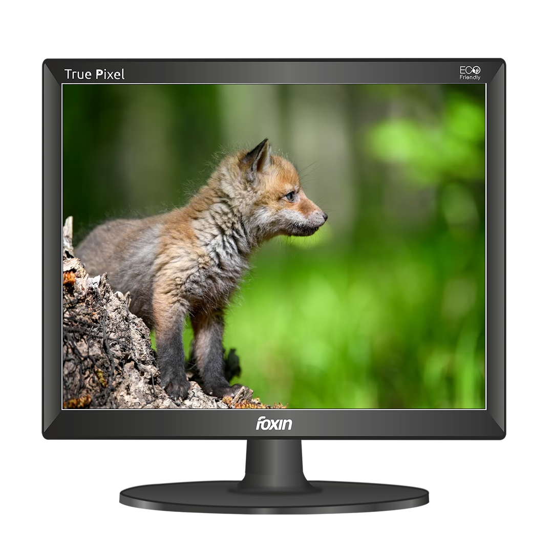 Foxin FM 1750 PIXE HDMI 43.3 CM LED Full HD Resolution - HDMI + VGA Port,  BIS Approved LED Computer Monitor with Wall mounting Option | 365 Days Warranty