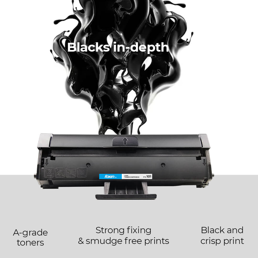 Foxin FTC 101 / 101S for MLT D101S Laser Toner Cartridge Use in  Samsung 101 ML 2161 /2162 /2163 /2164 /2165 /2165W /2166 /2166W /2168 /3401 /3405 /3400 /SF 760P /SF 761 Printers