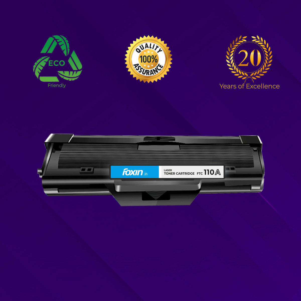 Foxin FTC-110A Laser Printer Cartridge Compatible with H108/108A/108W/131/131A/136/136A/136W/136NW | Black