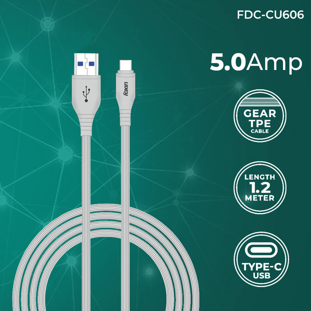 Foxin CU606 Premium GEAR TPE Type C USB Cable (FOXUSC0083)