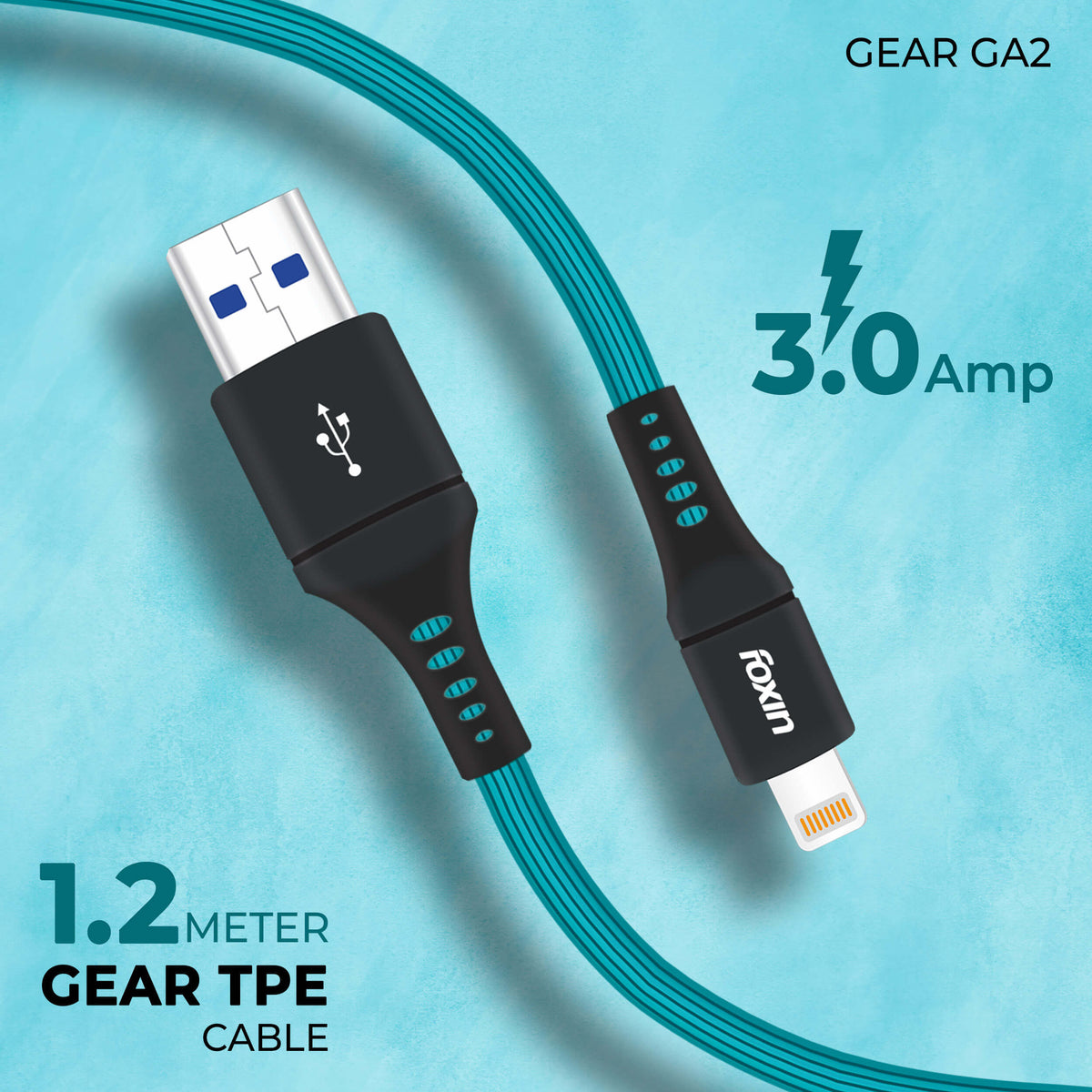 Foxin® GEAR Premium USB to 8 Pin Cable