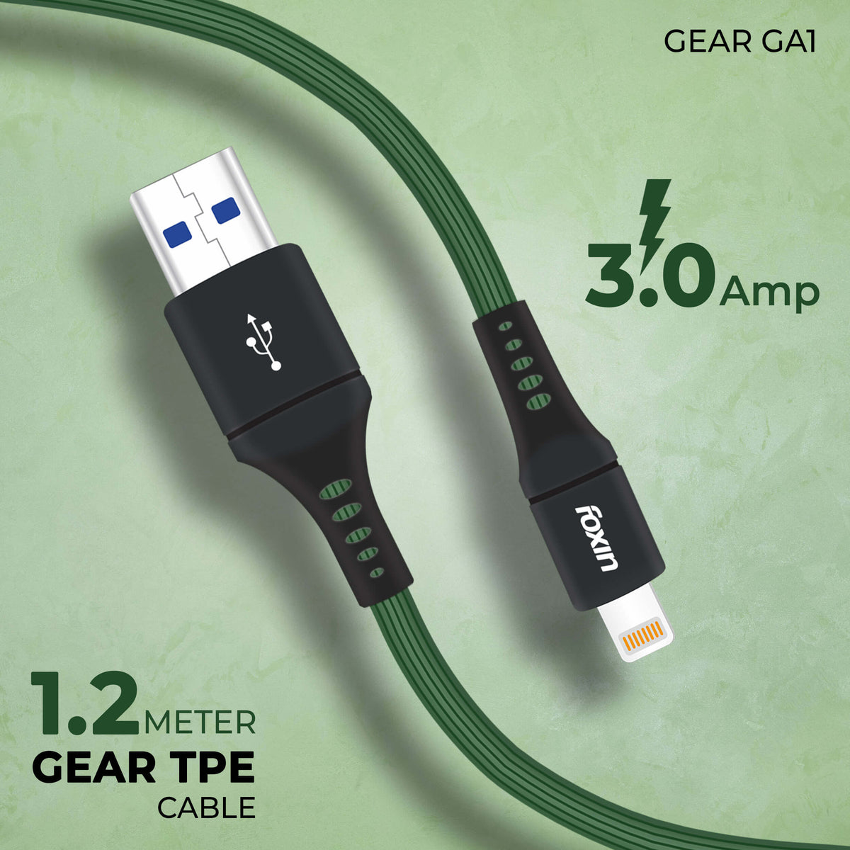 Foxin® GEAR Premium USB to 8 Pin Cable