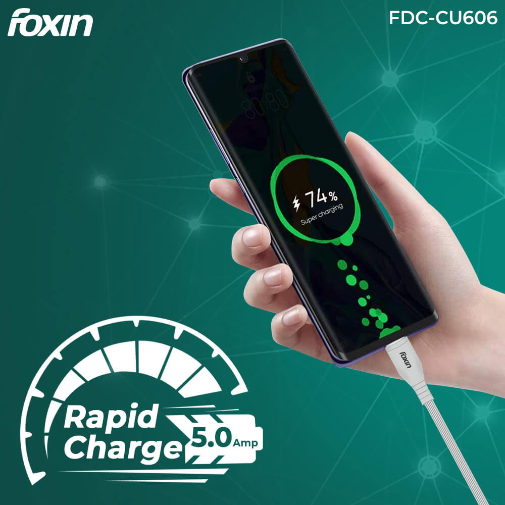 Foxin CU606 Premium GEAR TPE Type C USB Cable (FOXUSC0083)