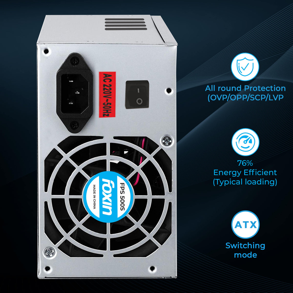 Foxin FPS-500S 200 Watt 12 Volt SMPS