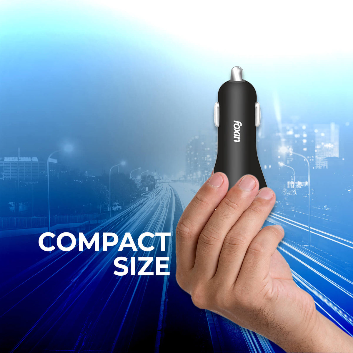Foxin FCC 002 Dual Port Car Charger 2.4A