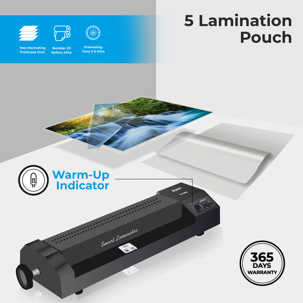 FX-330 Smart Laminator Metal Body
