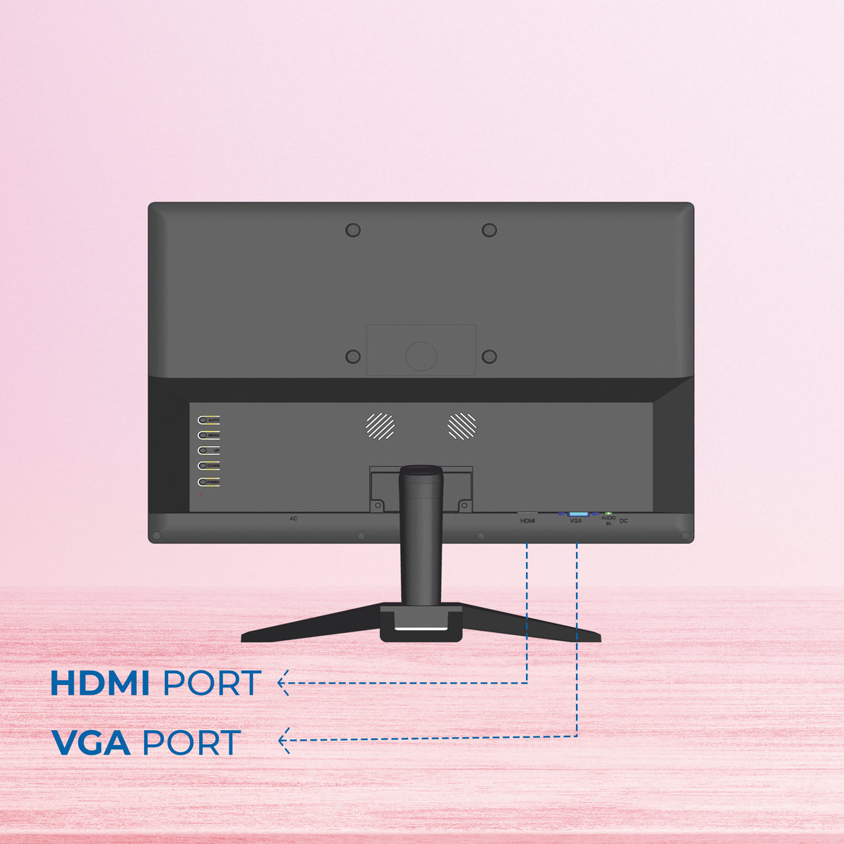 Foxin FM 1750 Crystal WD 43.5 cm | 17.1 Inch Black HD Resolution Computer Monitor - HDMI + VGA Port, True Pixel, Anti Glare,Anti Scratch &amp; Eco Friendly BIS Approved | 1 Year Warranty