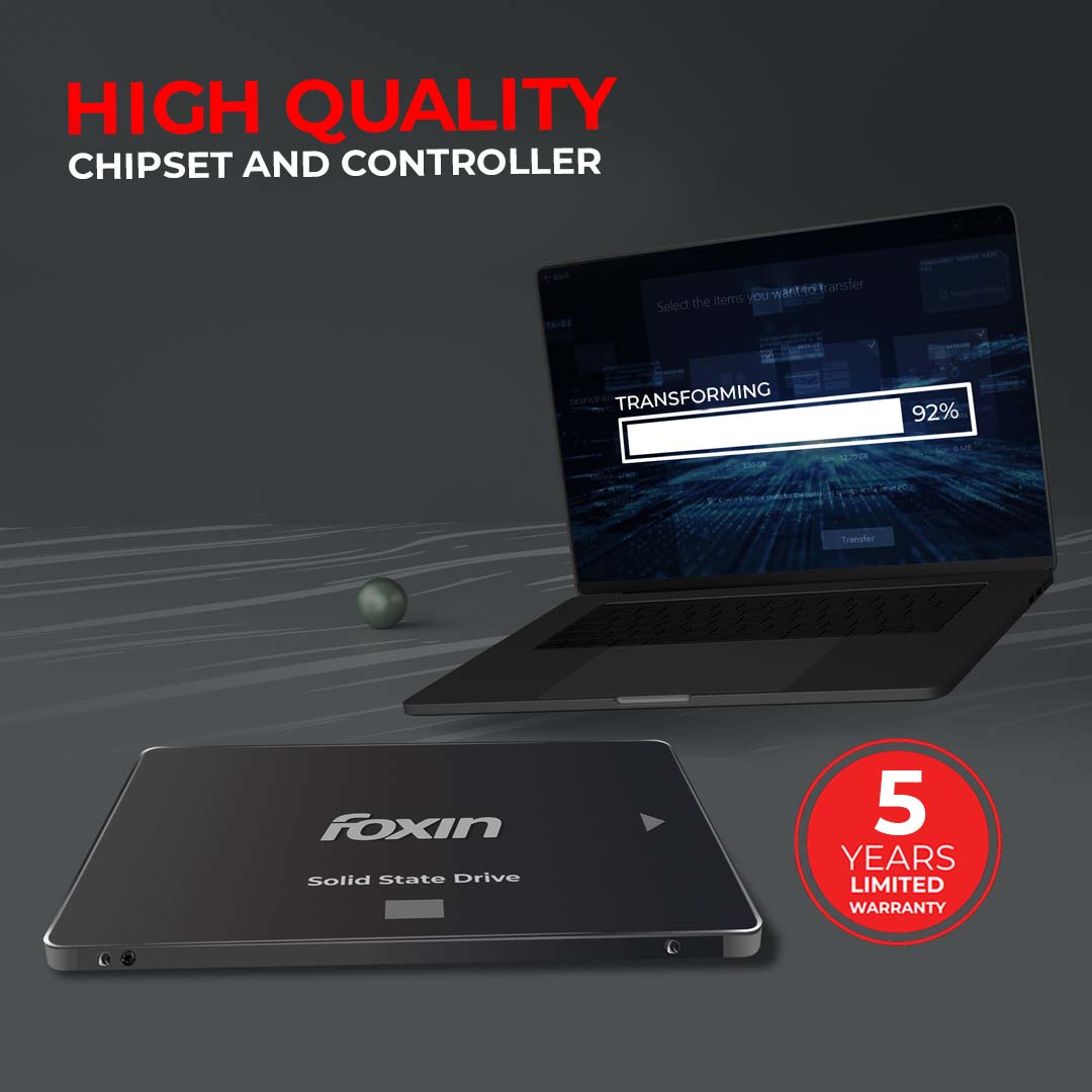 Foxin FX 512 PRO SSD with TLC 3D NAND Technology &amp; 2.5 Inch SATA III 6GB/S Speed Internal Solid State Drive