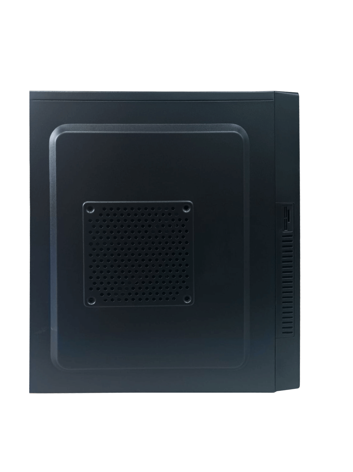 Foxin FLlNG Desktop Computer Case/PC Cabinet - with Steel Metal Body | All Micro-ATX / Mini-ITX Compatible | Metallic Black
