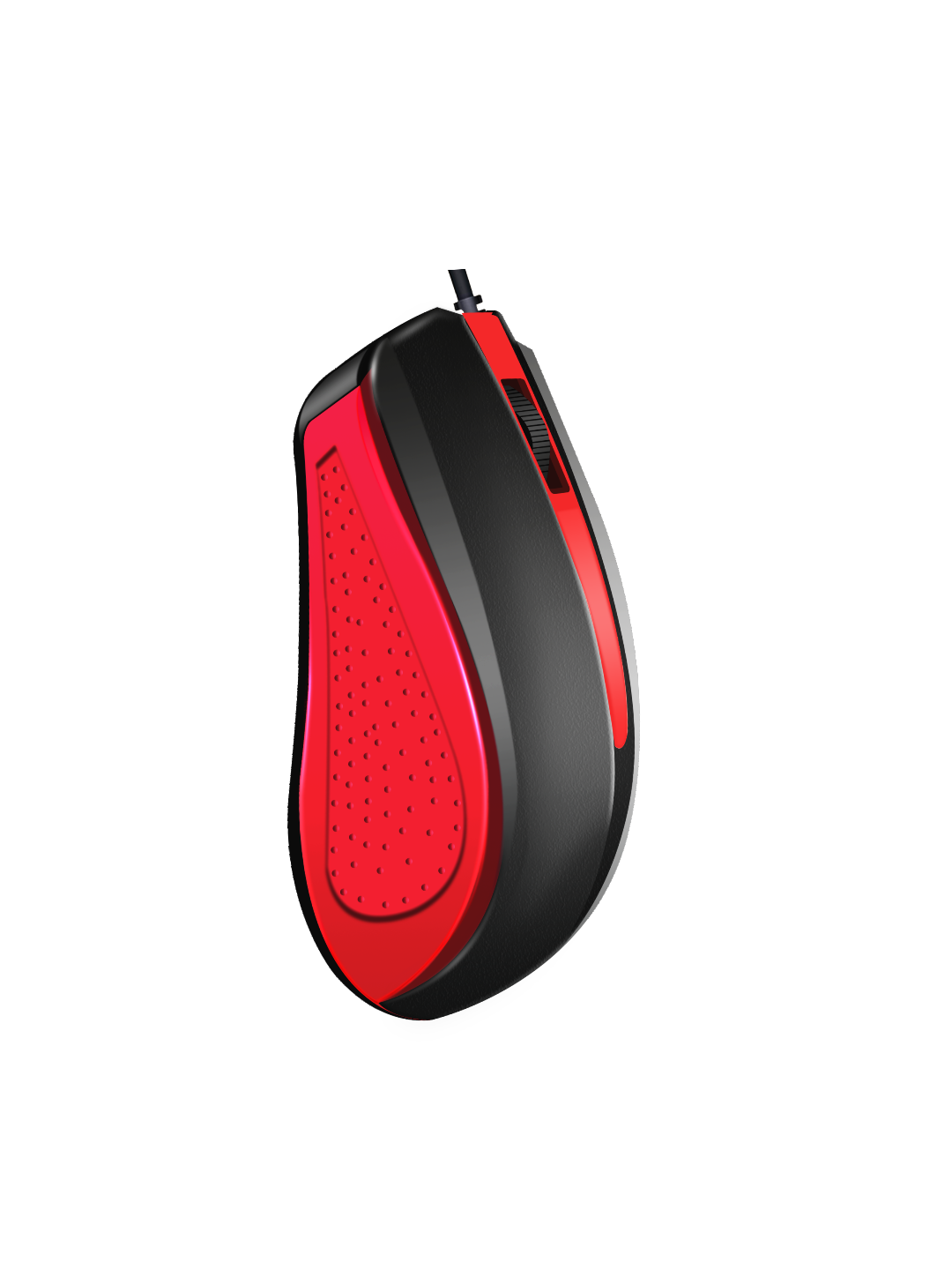 Foxin Classy-Red Wired Mouse