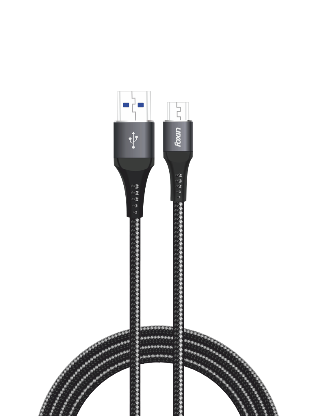 Foxin ME011 Nylon Braided TPE Micro USB Cable 