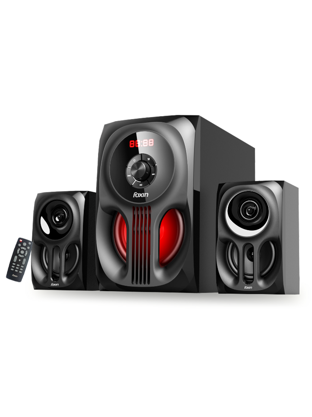 Foxin FMS 4200 2.1 Channel Multimedia Speaker 60 Watt /Foxin home theater/ music system for home/party speakers