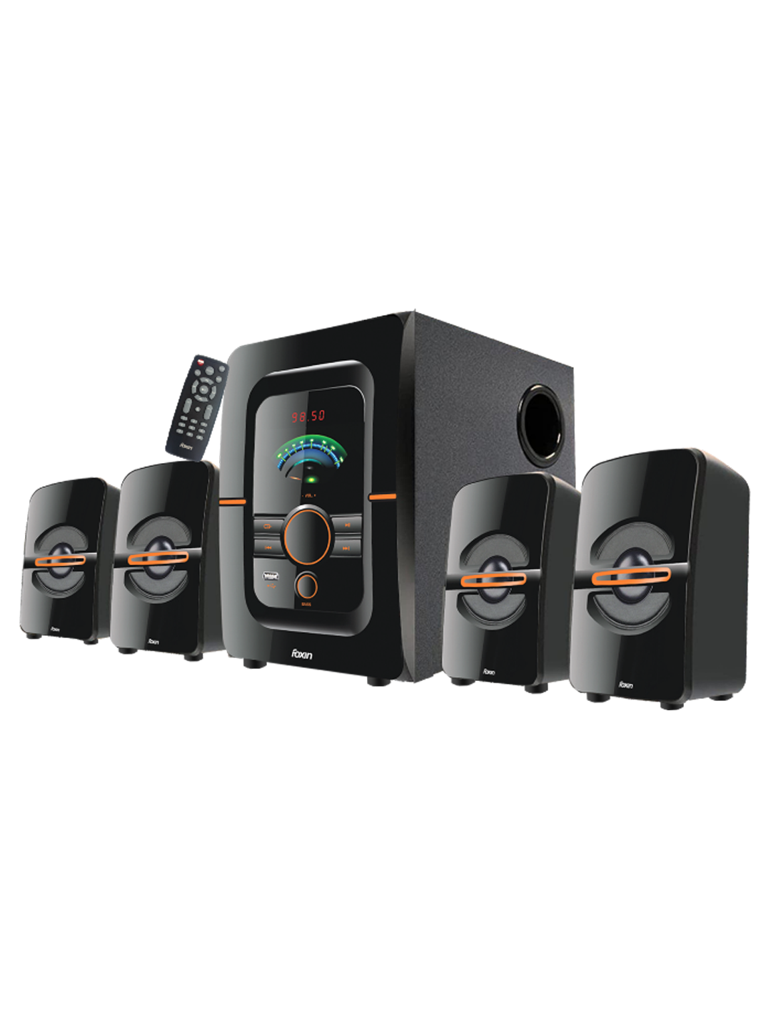Foxin FMS 4450 4.1 Channel Multimedia Speakers 85 Watt /Foxin home theater/ music system for home/party speakers