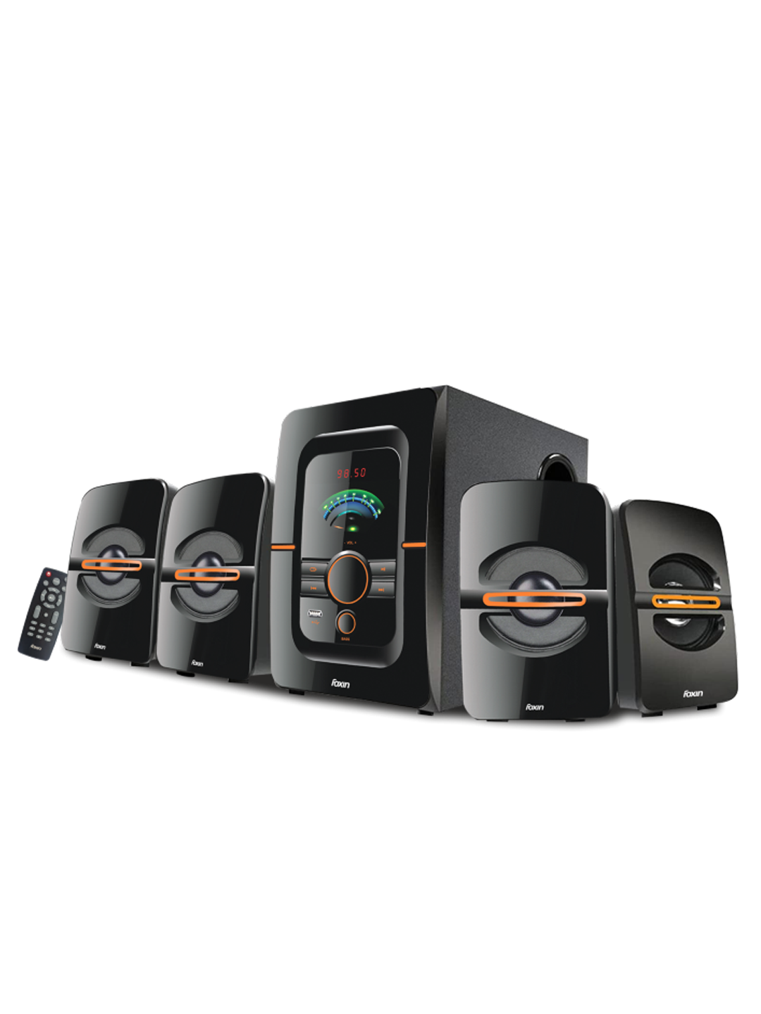 Foxin FMS 4450 4.1 Channel Multimedia Speakers 85 Watt/Foxin home theater/ music system for home/party speakers