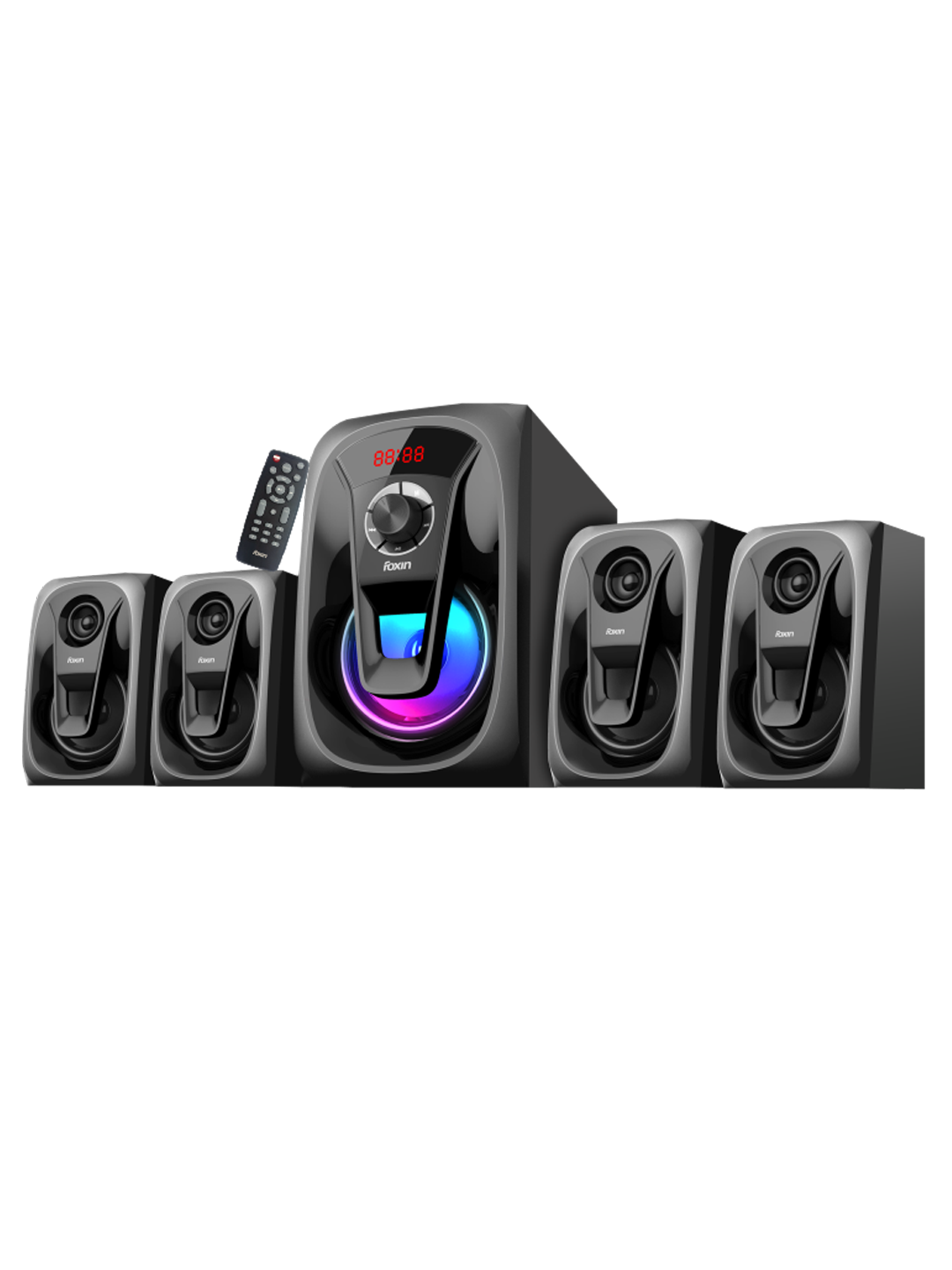 Foxin FMS-5400 4.1 Channel Multimedia Speakers 90 Watt /Foxin home theater/ music system for home/party speakers