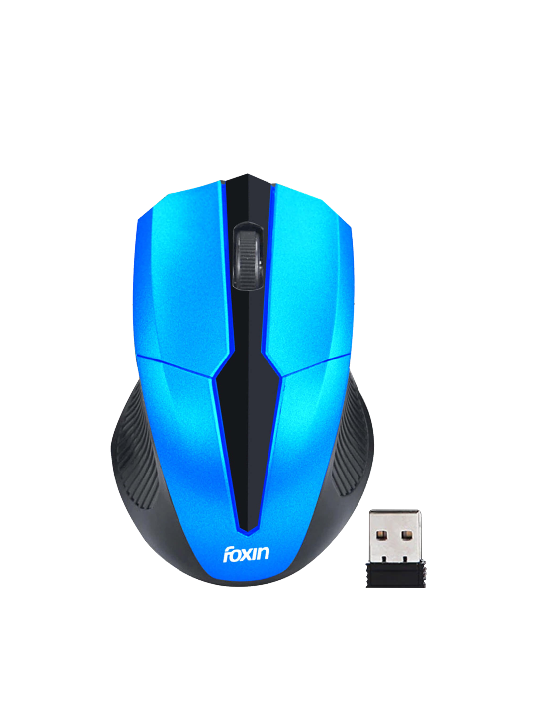 Foxin Elite Blue Wireless Mouse with Nano Receiver Media 