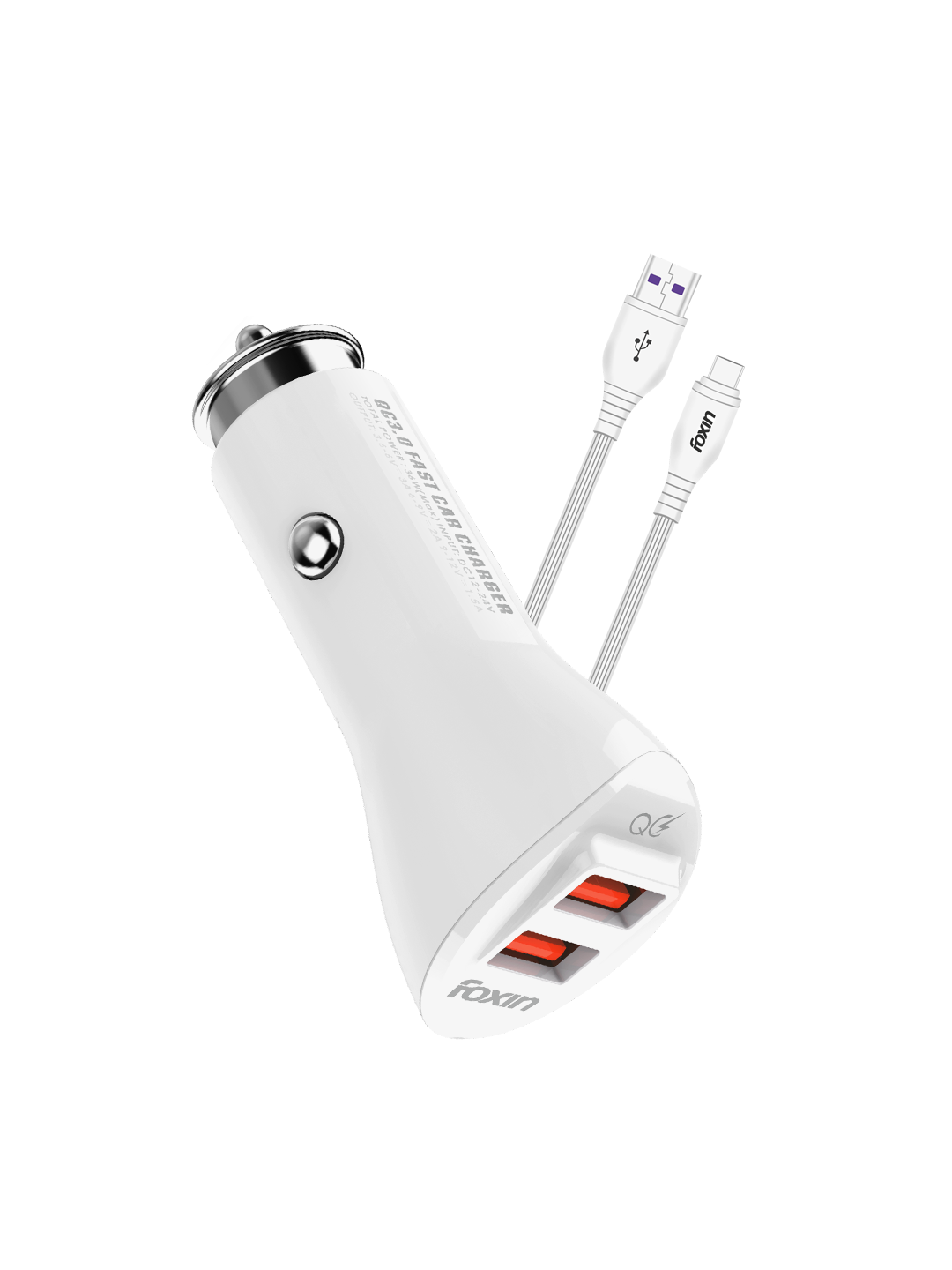 Foxin FCC 004 Dual Port Car Charger 36W, Mobility, Electronics