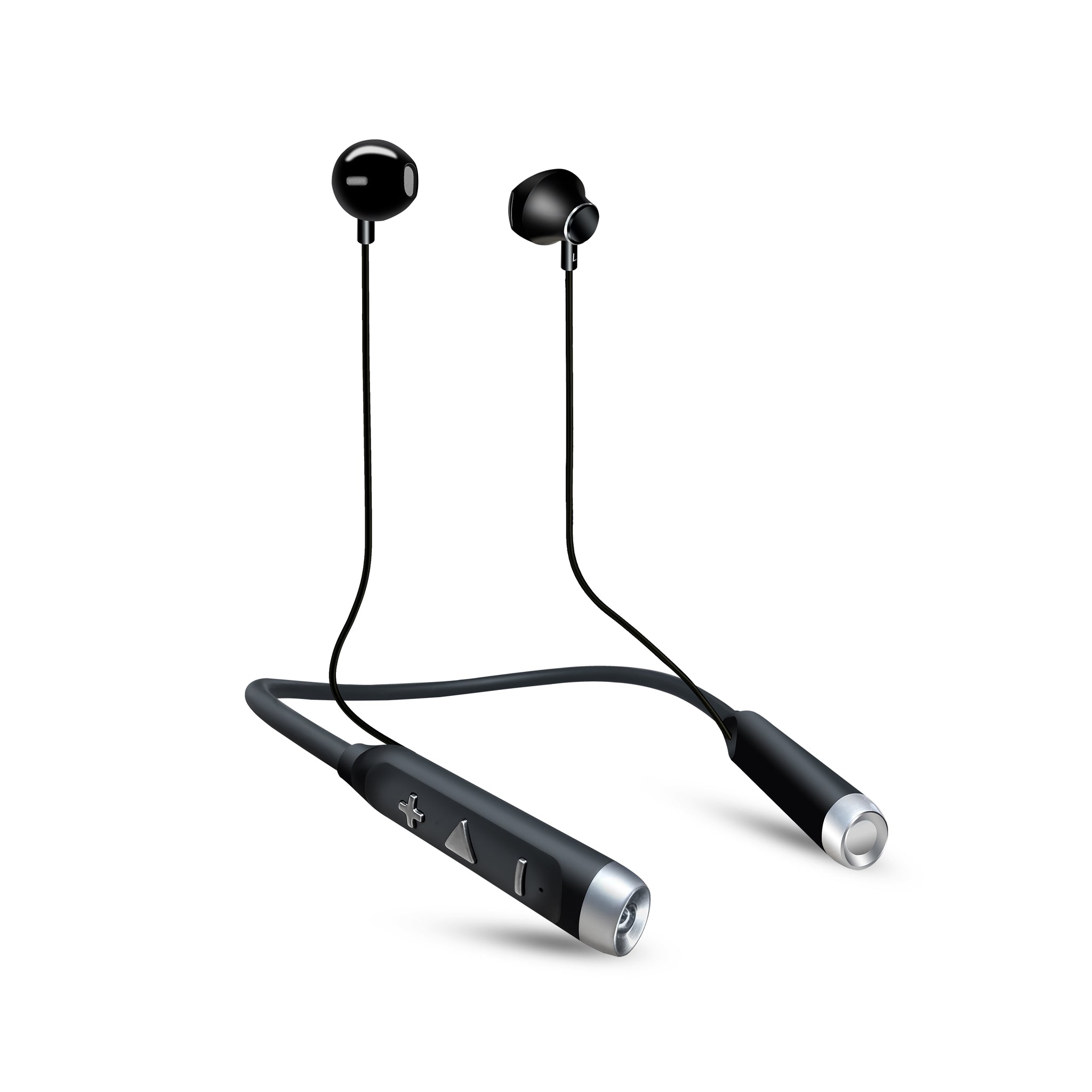 Neck bend top earphones