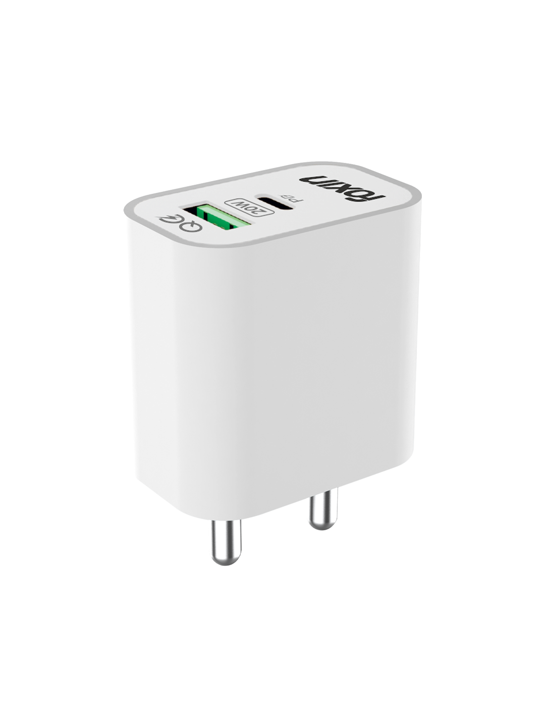 Foxin QCPD20 Dual Port USB &amp; Type C 20W Smart Charger