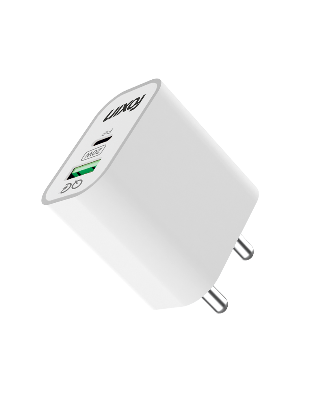 Foxin QCPD20 Dual Port USB &amp; Type C 20W Smart Charger