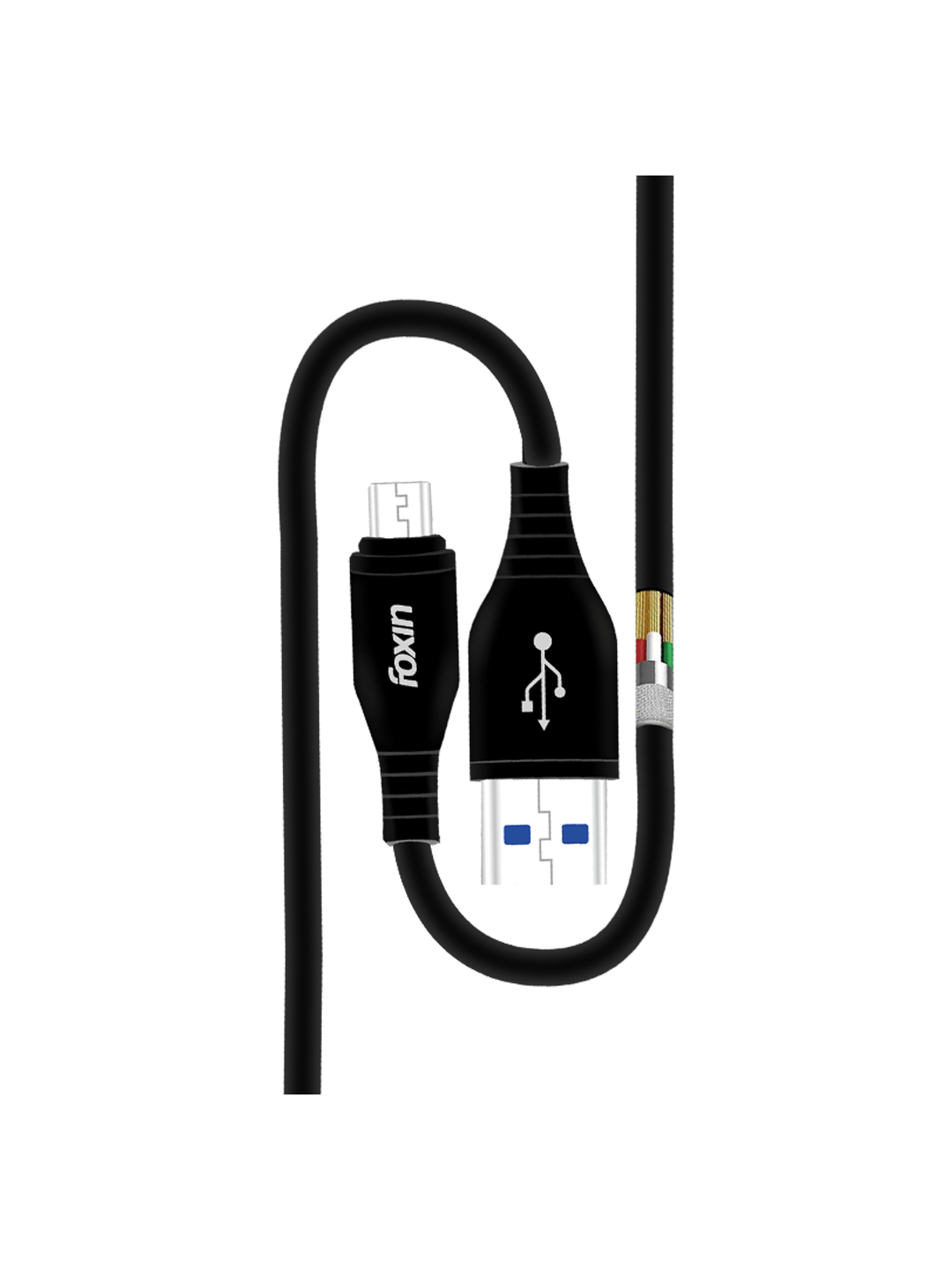 FFoxin ME031 Micro USB Cable 3A (1 Metre)