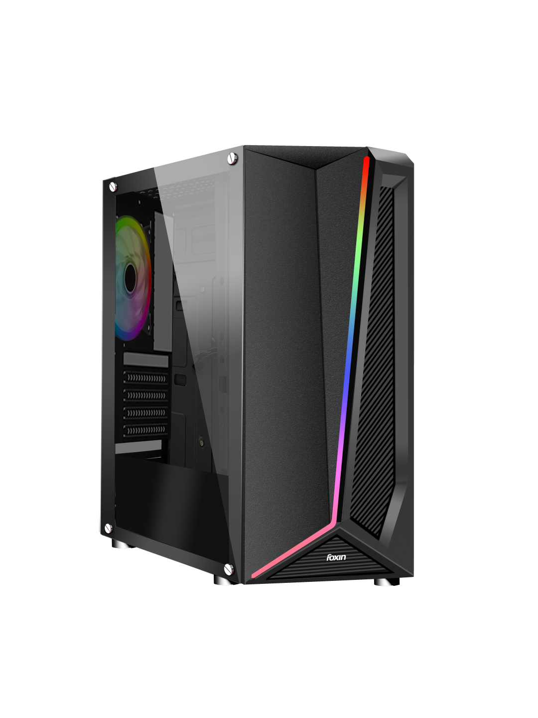 Foxin TITANIUM RGB Gaming Tower Cabinet