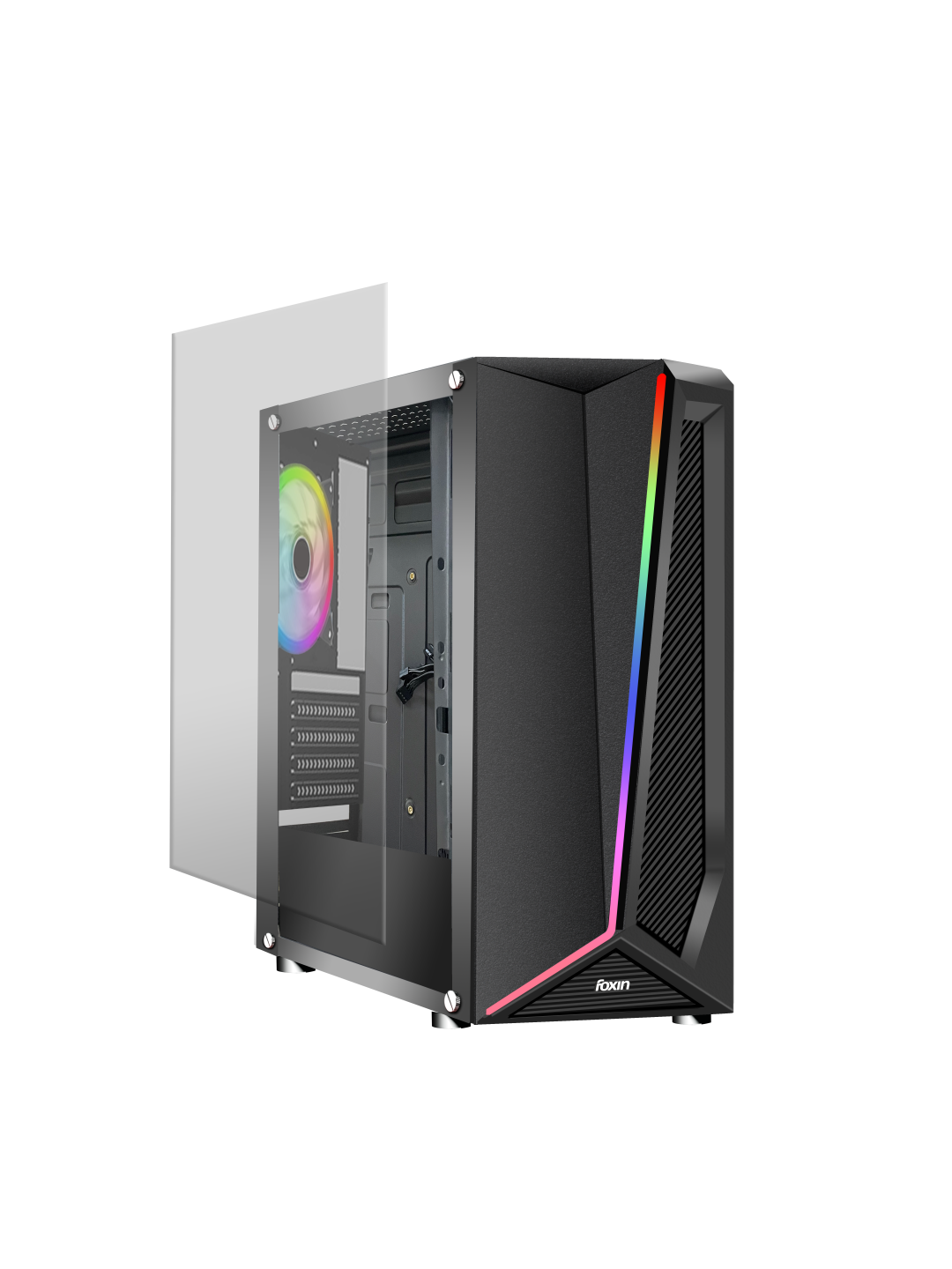 Foxin TITANIUM RGB Gaming Tower Cabinet