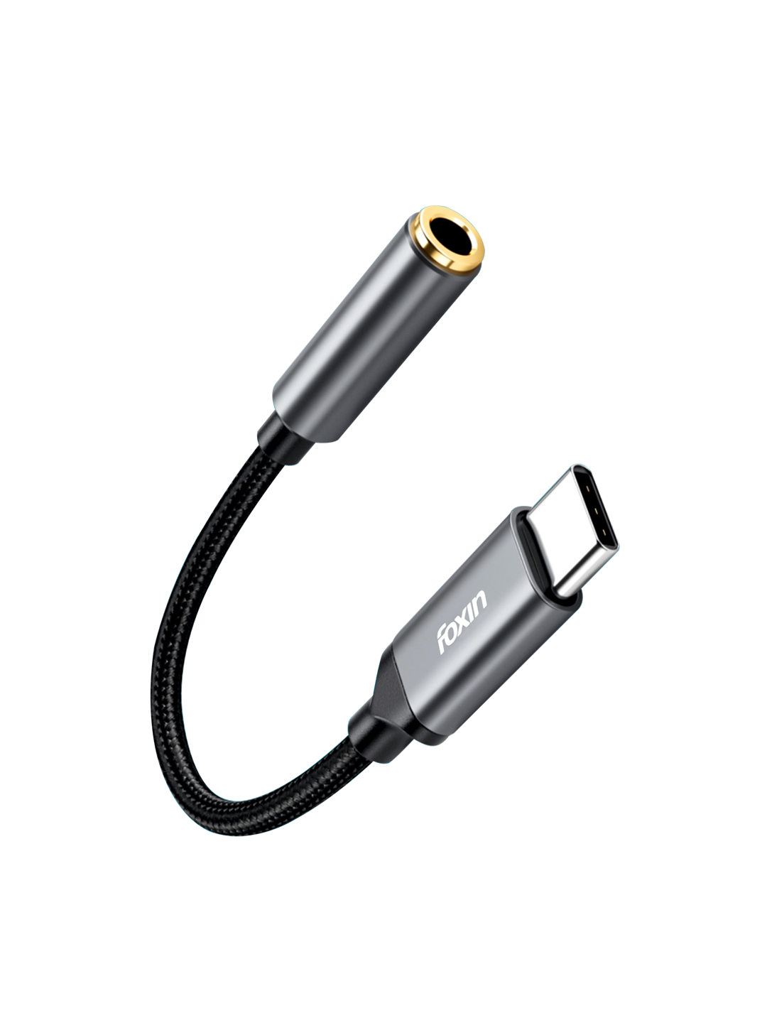 Foxin FAC U11 110mm Gold-Plated Type-C to 3.5mm Jack Connector